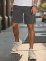 Pánské tmavě šedé teplákové šortky Dstreet model 21987809 - FashionStreet