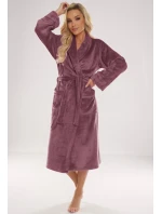 Dlhý dámsky župan s golierom De Lafense 628 Abigail