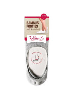 Bambusové veľmi nízke dámske ponožky BAMBUS FOOTIE SOCKS - BELLINDA - biele