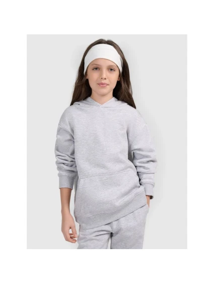 Dívčí mikina s kapucí model 21815587 - 4F Dívčí mikina s kapucí model 21815587 - 4F