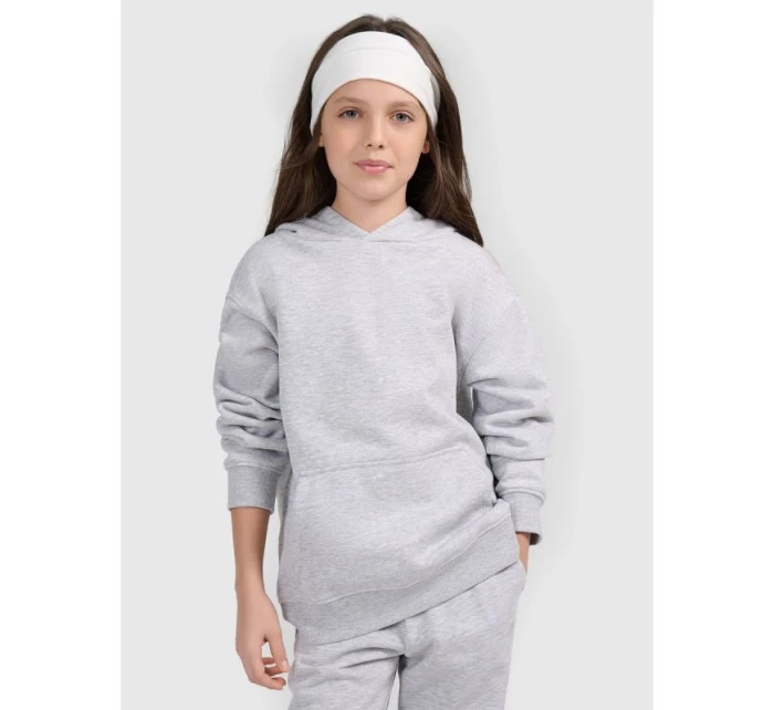 Dívčí mikina s kapucí model 21815587 - 4F Dívčí mikina s kapucí model 21815587 - 4F