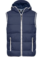JN Pánská vesta 02. navy/white model 22495170 - Daiber JN Pánská vesta 02. navy/white model 22495170 - Daiber