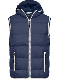 JN Pánská vesta 02. navy/white model 22495170 - Daiber