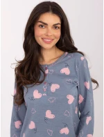 DU KN nočná košeľa FP 100.26 tmavomodrá