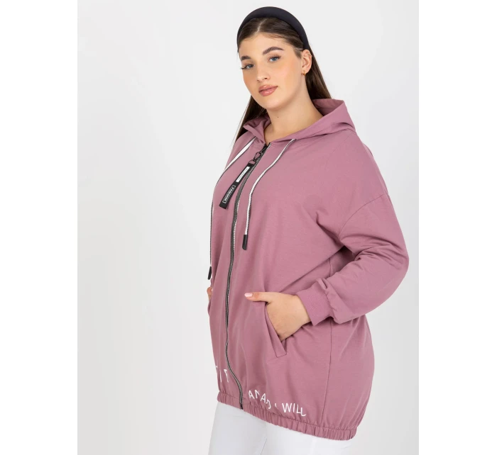 Mikina RV BL 8302.78 tmavo ružová