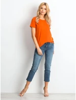 Tričko RV TS 4838.51P tmavo oranžová