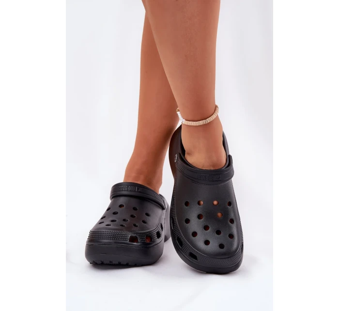 Dámske penové papuče na pevnej podrážke Big Star - čierne Dámske penové papuče na pevnej podrážke Big Star - čierne