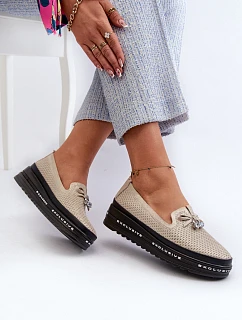 Dámské boty model 22092284 zlaté - S.Barski