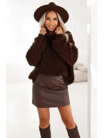 Teplý rolák oversize s širokými rukávy model 21794488 - numoco basic