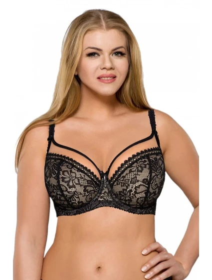 Dámská podprsenka 1396 Crystal black plus - AVA Dámská podprsenka 1396 Crystal black plus - AVA