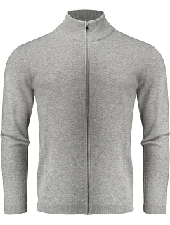 Cardigan Pánský cardigan grey melange model 22460569 - James Harvest