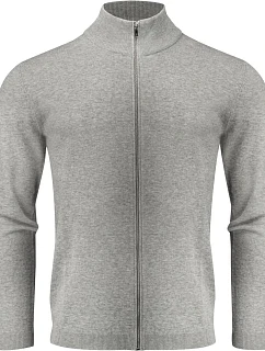 Cardigan Pánský cardigan grey melange model 22460569 - James Harvest