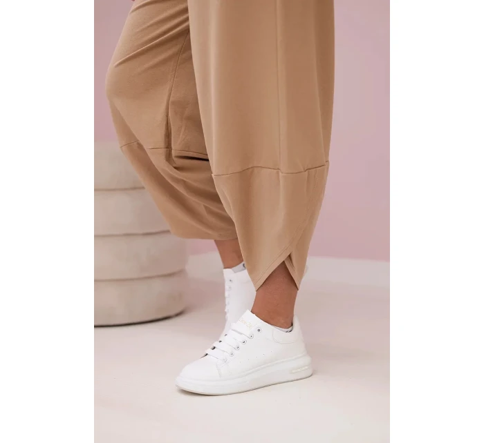 Bavlněná mikina kalhoty set Velbloud Bavlněná mikina kalhoty set Velbloud