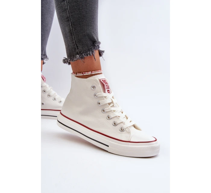 Dámské vysoké tenisky Big Star model 21654781 bílé - Big Star Shoes