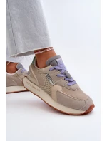 Sneakersy Damskie Na Platformie Memory Foam System Big Star NN274681 Beżowe Sneakersy Damskie Na Platformie Memory Foam System Big Star NN274681 Beżowe