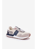 Semišové Pánské Tenisky Na Platformě Big Star model 21690845 HiPoly System Šedé - Big Star Shoes