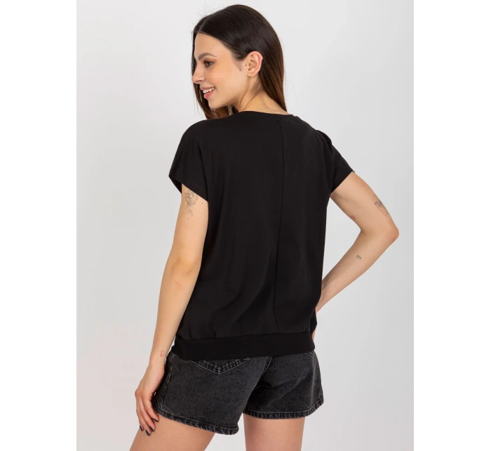 Bluzka RV BZ model 18633970 czarny - FPrice Bluzka RV BZ model 18633970 czarny - FPrice