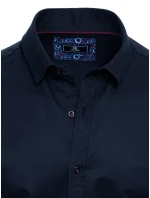 Pánske tmavomodré tričko s krátkym rukávom FashionStreet KX0984 Pánske tmavomodré tričko s krátkym rukávom FashionStreet KX0984