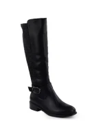 Dámské kozačky s ozdobným páskem černé model 22317956 - FILIPPO Dámské kozačky s ozdobným páskem černé model 22317956 - FILIPPO
