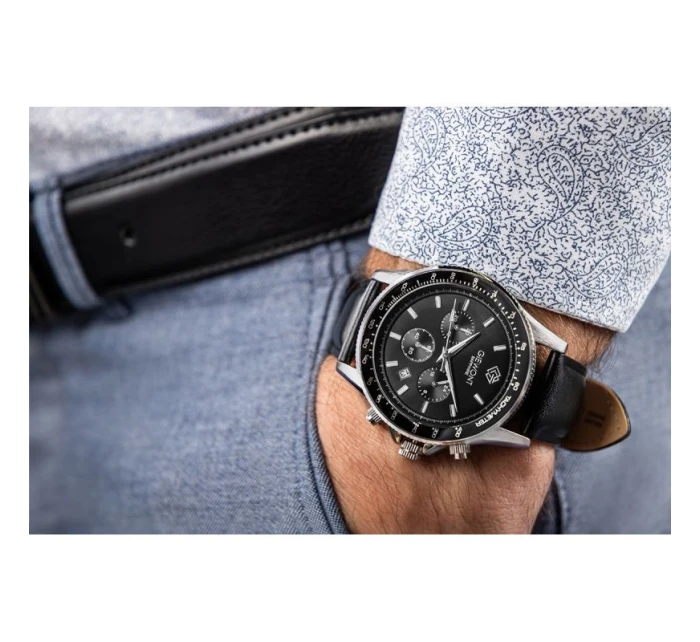 Pánske hodinky Giewont Chronograph Sapphire Black GW3520-A4 Pánske hodinky Giewont Chronograph Sapphire Black GW3520-A4