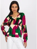 Blúzka DHJ BZ 6550.74P tmavo zelená