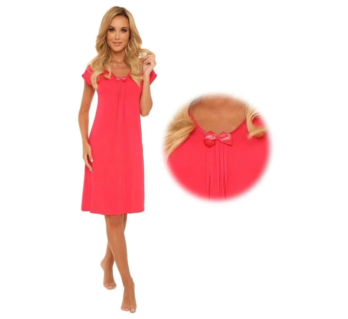 Dámska nočná košeľa Visa 870 Red - De Lafense