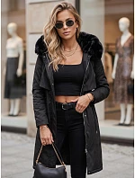 Dámska zimná bunda LUSTER black FashionStreet TY3954 Dámska zimná bunda LUSTER black FashionStreet TY3954