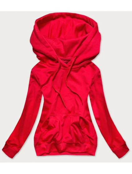 Červená dámská mikina model 16150337 - J.STYLE Červená dámská mikina model 16150337 - J.STYLE