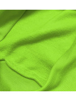 Světle zelená dámská tepláková mikina se stahovacími lemy model 17038522 - J.STYLE