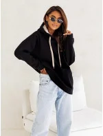 Černá hrubší dámská klokaní mikina model 21777399 - Moon