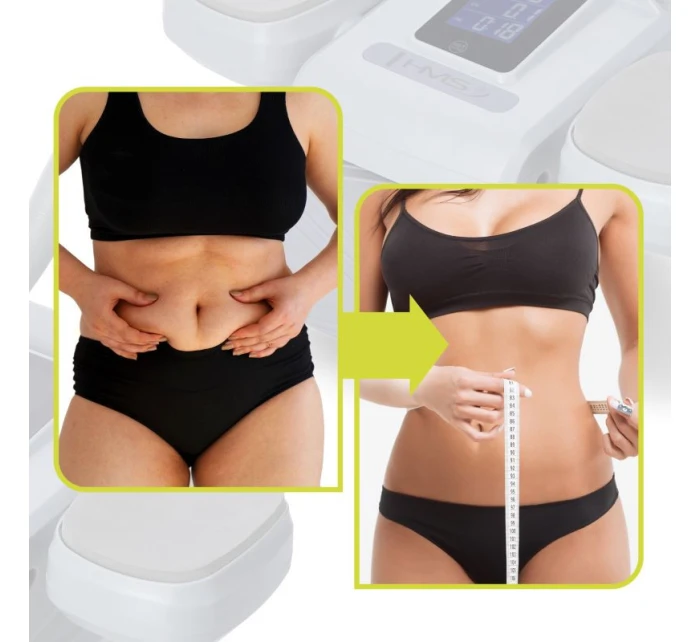 KA08 SIVÁ ABS AUTOMATICKÉ BRUŠNÉ SVALOVÉ CVIČENIE KOLESO S LCD DISPLEJOM A NABÍJANIE HMS