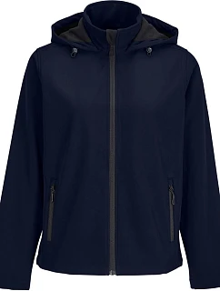 SOL'S Race Hooded Women Dámska 2-vrstvová softshellová bunda s kapucňou 25.4448 french navy
