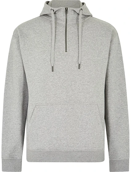 Kustom Kit KK 336 Mikina s kapucňou a 1/4 zipsom 43.0336 heather grey Kustom Kit KK 336 Mikina s kapucňou a 1/4 zipsom 43.0336 heather grey