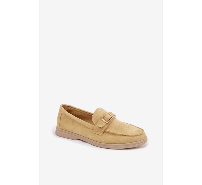 Dámské mokasíny Žluté s přezkou Belinae