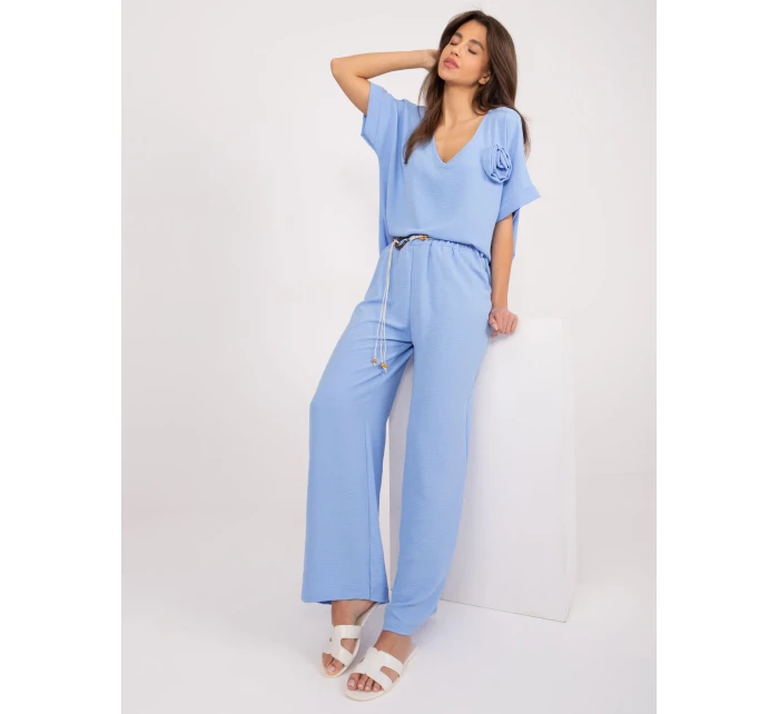 Spodnie DHJ SP model 19760094 jasny niebieski - FPrice Spodnie DHJ SP model 19760094 jasny niebieski - FPrice