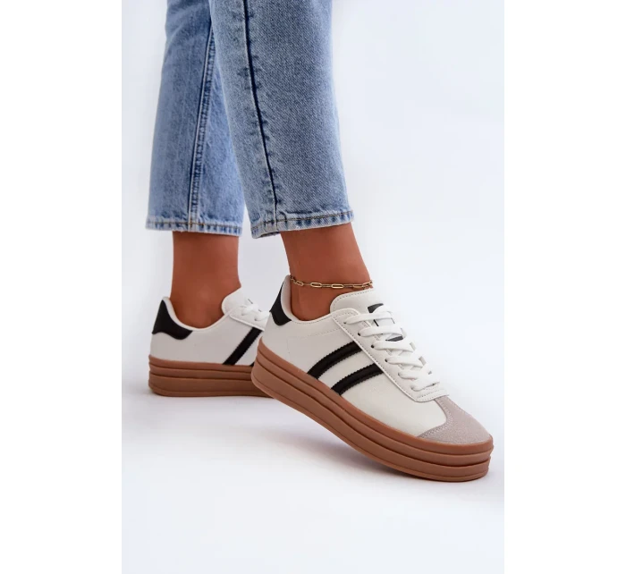 Dámske tenisky na platforme White Egelia Dámske tenisky na platforme White Egelia