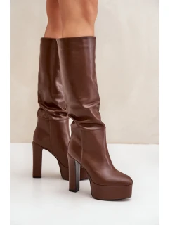 Čižmy na podpätku model 204662 Step in style