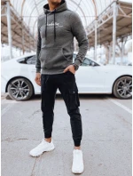 Pánská antracitová mikina s kapucí Dstreet model 21976078 - FashionStreet