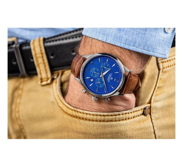 Pánske hodinky Giewont Chronograph Sapphire Brown and Blue GW6310-A5 Pánske hodinky Giewont Chronograph Sapphire Brown and Blue GW6310-A5