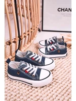 Dětské Klasické Tenisky Nízké BIG STAR model 21545373 Tmavě Modré - Big Star Shoes Dětské Klasické Tenisky Nízké BIG STAR model 21545373 Tmavě Modré - Big Star Shoes
