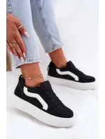 Dámské Tenisky Na Platformě Černé model 21694920 - Boto Dámské Tenisky Na Platformě Černé model 21694920 - Boto