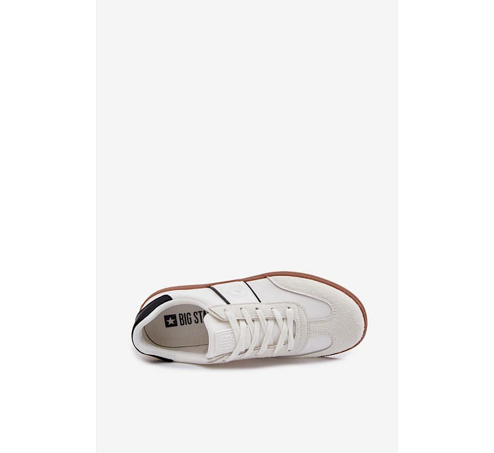 Pánské Sneakers Big Star model 22046222 Bílé - Big Star Shoes Pánské Sneakers Big Star model 22046222 Bílé - Big Star Shoes