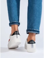 Trendy tenisky dámské bílé bez podpatku Trendy tenisky dámské bílé bez podpatku