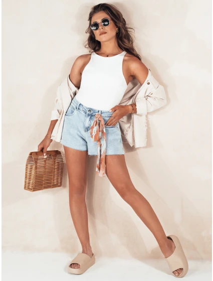 Dámské džínové šortky světle modré Dstreet model 21977725 - FashionStreet Dámské džínové šortky světle modré Dstreet model 21977725 - FashionStreet