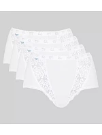 SLOGGI CHIC - Maxi nohavičky 4 ks - mäkká bavlna s čipkovanými detailmi Sloggi