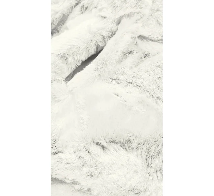 Biela dámska bunda s kapucňou (br9741-26)