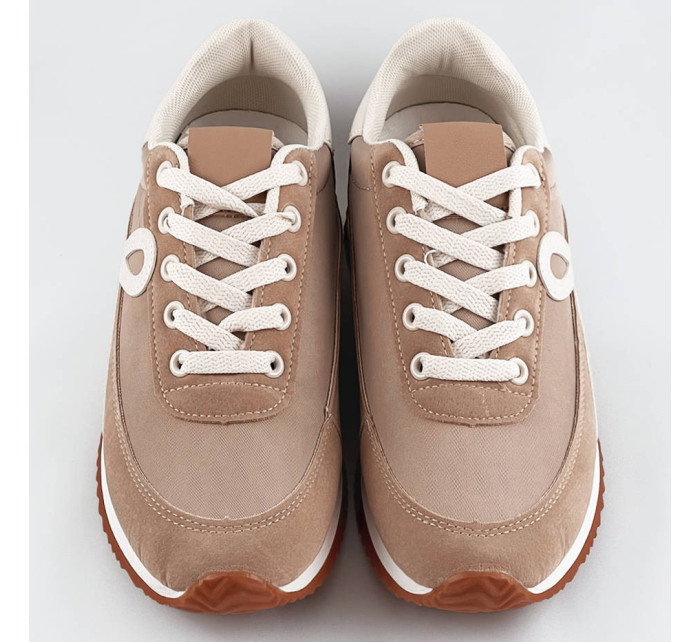 Béžové dámske športové topánky (DKB6052)