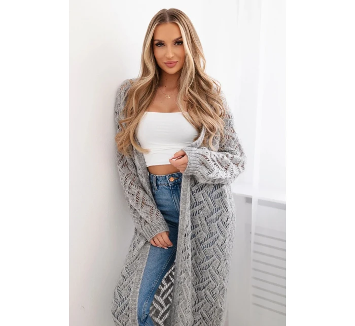 Dlhý sveter Super KID Mohér sivý