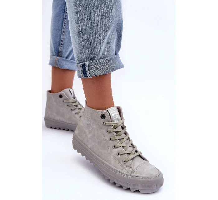 Dámské Tenisky Big Star Vysoké Zateplené Šedé model 21595615 - Big Star Shoes Dámské Tenisky Big Star Vysoké Zateplené Šedé model 21595615 - Big Star Shoes