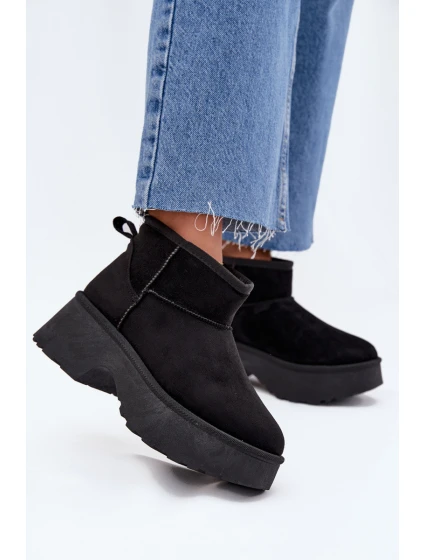 Dámské Nízké Sněhule Na S S Kožíškem Černé model 21706754 - Boto Dámské Nízké Sněhule Na S S Kožíškem Černé model 21706754 - Boto